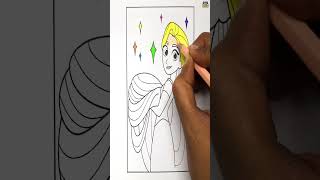 Disney Princess Rapunzel Coloring Pages & Coloring Book - Tangled - How to Draw & Color