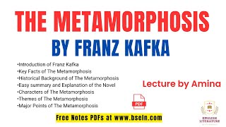 THE METAMORPHOSIS BY FRANZ KAFKA IN URDU AND HINDI | SUMMARY | ANALYSIS | THEMES | PDF NOTES.