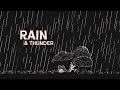 Fall Asleep Fast - ASMR Thunderstorm & Rain 🌧️ Relaxing Sleep Sounds (Black Screen)