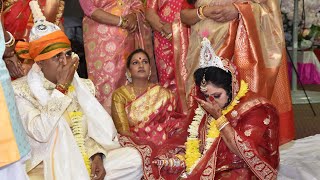 Ganash \u0026 Suchitra  Wedding Ceremony at Divya Dham Temple(2nd Floor), New York ॥ Part-1