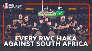 Every Rugby World Cup All Blacks Haka against the Springboks