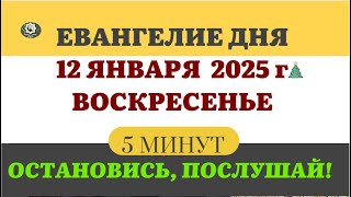 12 ЯНВАРЯ ВОСКРЕСЕНЬЕ #ЕВАНГЕЛИЕ ДНЯ АПОСТОЛ  5 МИНУТ  #мирправославия