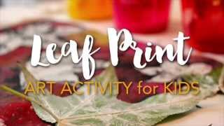 Leaf Print Activity for Kids