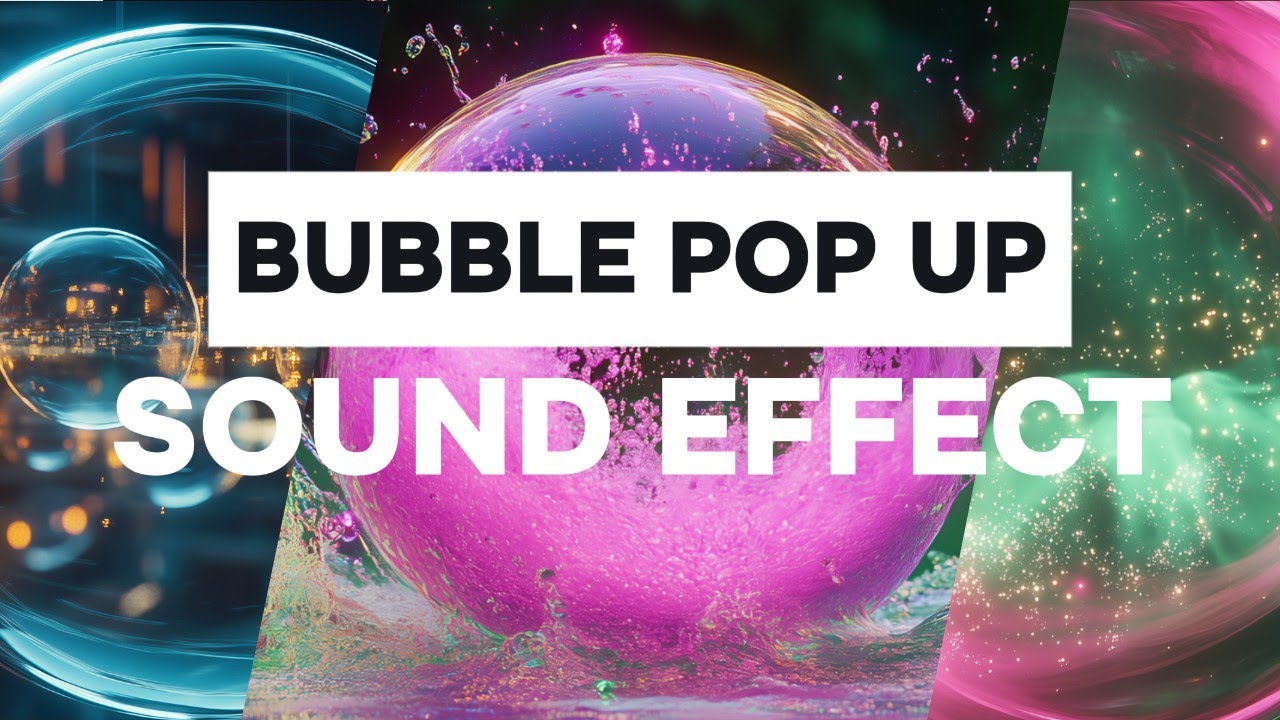 Bubble Pop Up Sound Effect No Copyright Royalty Free Youtube