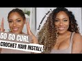 VACATION OMBRE GO GO CURL CROCHET HAIR INSTALL| LIA LAVON