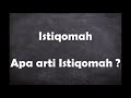 Apa arti kata Istiqomah ?