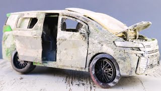Toyota Restoration Abandoned in 10 Minutes | Damaged Toyota Alphard Model Restoration | Model Cars