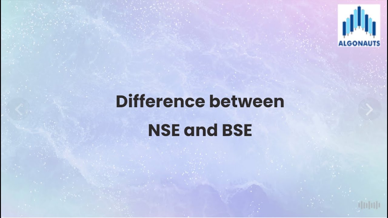 Understanding Difference Between NSE And BSE - YouTube