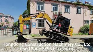 Small 9 Ton Second Hand Tracked Used Sany SY95 Excavator Digger Construction Engineering Machine