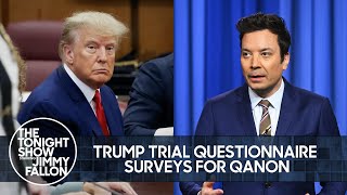 Trump Trial Questionnaire Surveys for QAnon, Networks Beg for Biden and Trump De
