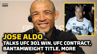 Jose Aldo Reacts To UFC 301 Win, Talks UFC Contract & MMA Future | UFC 301