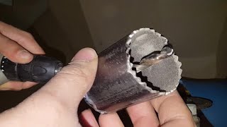 DIY Hole Saw Cutter | أداة منزلية لثقب خشب