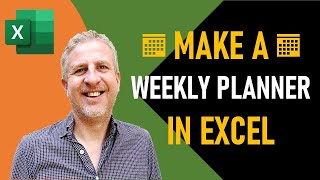 How to Make a Weekly Planner in Excel | Weekly Schedule Template