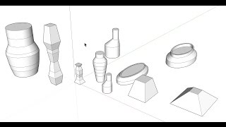 การขึ้นรูปทรงแปลก ในโปรแกรม SketchUp