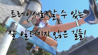 트레이서로 갈 수 있는 잘 알려지지 않은 길들(뒷치기)