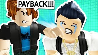 Noob Gets Payback On Rich Kid In Roblox - roblox vuxvux funny jokes