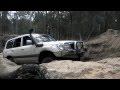 Landcruiser  Locker test in slippery wet clay.