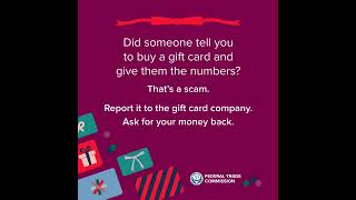 Holiday Gift Card Scams