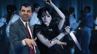 Wednesday dances with Mr. Bean