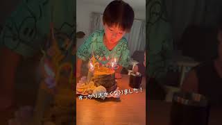 【４兄弟👦🏻👦🏻👦🏻🐶】長男👦🏻７歳のお誕生日🎊　#Shorts    Son's 7th birthday   【ポメラニアン】