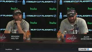 Alex Ovechkin, Braden Holtby -- Tampa Bay Lightning vs. Washington Capitals Game 7 05/23/2018