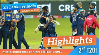 Sri Lanka seal last-over win to level series | 2nd T20I Highlights | Sri Lanka vs India 2021