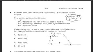 IB DP Physics HL Nov 2019 Paper 1