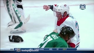 Travis Moen vs Antoine Roussel Jan 2, 2014