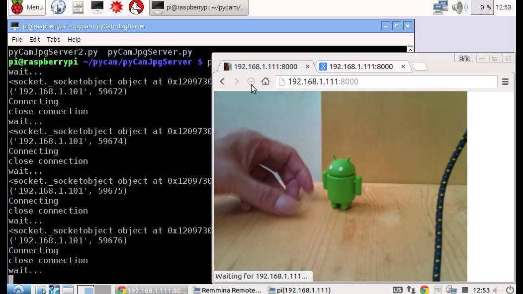 Python Socket Server To Send Camera Image To Client Ii Youtube