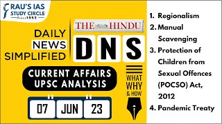 The Hindu Analysis| 7th June 2023| Daily Current Affairs| UPSC CSE 2023| DNS