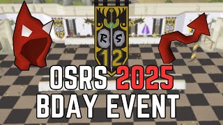 OSRS 12th Birthday Event Quick \u0026 Easy Guide + Rewards (2025 Birthday Event)