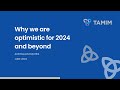 TAMIM Australian Equities - Why we are optimistic for 2024 and beyond