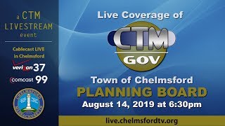 Planning Board: August 14, 2019