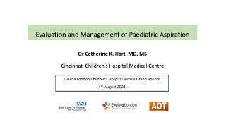 Paediatric | Evaluation and Management of Paediatric Aspiration | Dr Catherine K. Hart