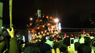 秩父夜祭 2012 中近笠鉾 団子坂の曳き上げ