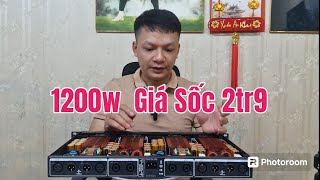 Cục Đẩy 1U 1200w x 2 x 4 kênh . Giá 2tr9 và 4tr2 Hotline/Zalo: 0971.724.510