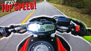 Yamaha FZ07/MT07 Top Speed!