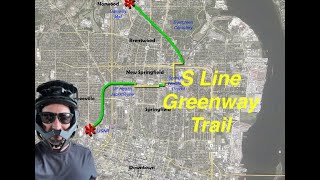 Jacksonville S-Line Greenway Trail start to finish (Part 1) | Peaceful electric scooter ride.