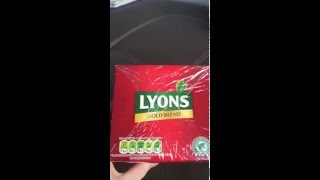 Lyons Tea Unboxing