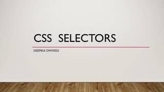 CSS Tutorial — Selectors, Element, Class and ID