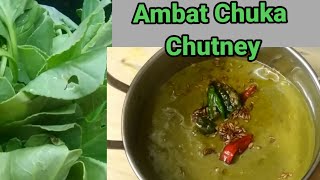 Sorrel Leaves Chutney With Curd ll Ambat Chuka Chutney