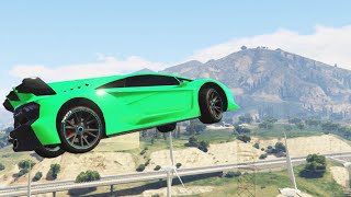 EXTREME CAR CANNON (GTA 5 Funny Moments)