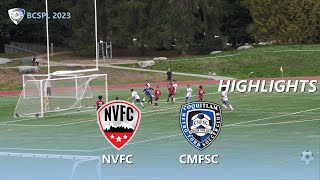 BCSPL Boys U14 NVFC vs Coquitlam Metro-Ford SC (Highlights) 2023-10-14