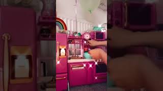 barbie kitchen set doll house 🥘🥣 mini kitchen set barbie 🍱 part 8 #shorts #barbie #doll