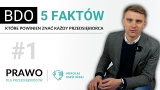 Rejestr BDO - 5 faktów, które powinien znać każdy przedsiębiorca / Prawo dla przedsiębiorców #1