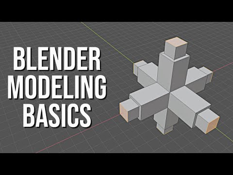 MODELING BASICS IN BLENDER - BLENDER BEGINNER TUTORIAL - YouTube