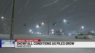 Current conditions on the New Haven Green and in Manchester