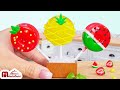 So Satisfying Miniature Fruits Lollipop Recipe | ASMR Cooking Mini Food