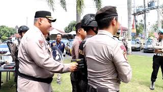 Kapolres Bantul Pimpin Pengecekan Kendaraan Polres Bantul