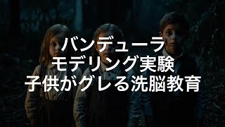 子供が暴力的な犯罪者に育つ危険な洗脳教育　バンデューラのモデリング実験